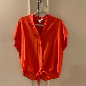 Tommy Bahama Women's Orange Button-Down Shirt